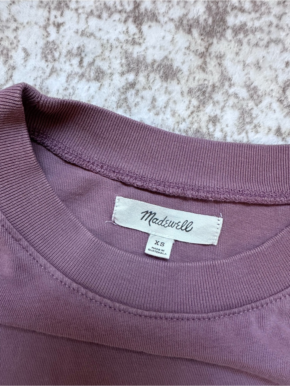 Madewell women’s tshirt in Dusty Mauve